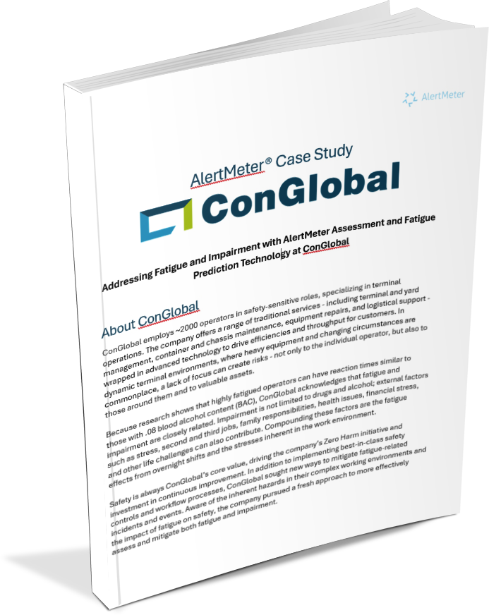 Conglobal Case Study Cover - Reducing Risk through Impairment Detection