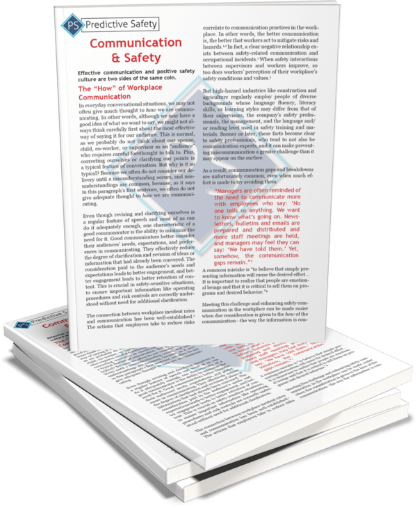 3D Cover _ 2023 - Predictive Safety Communication & Safety eBook